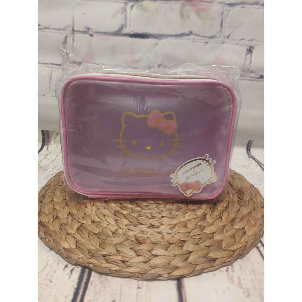 The Creme Shop X Hello Kitty Travel Makeup Beauty Bag NWT